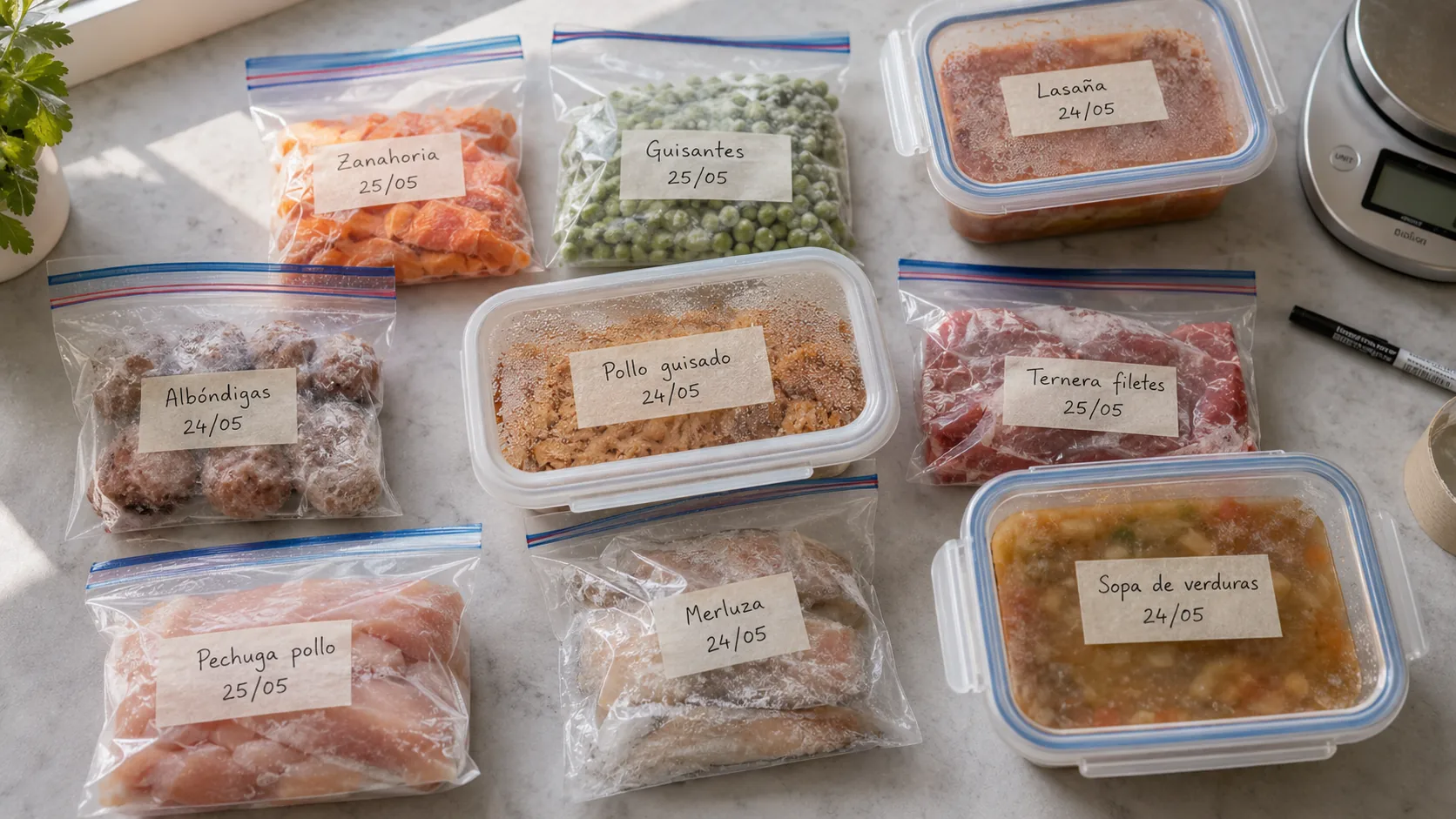 Cómo congelar correctamente cada tipo de alimento