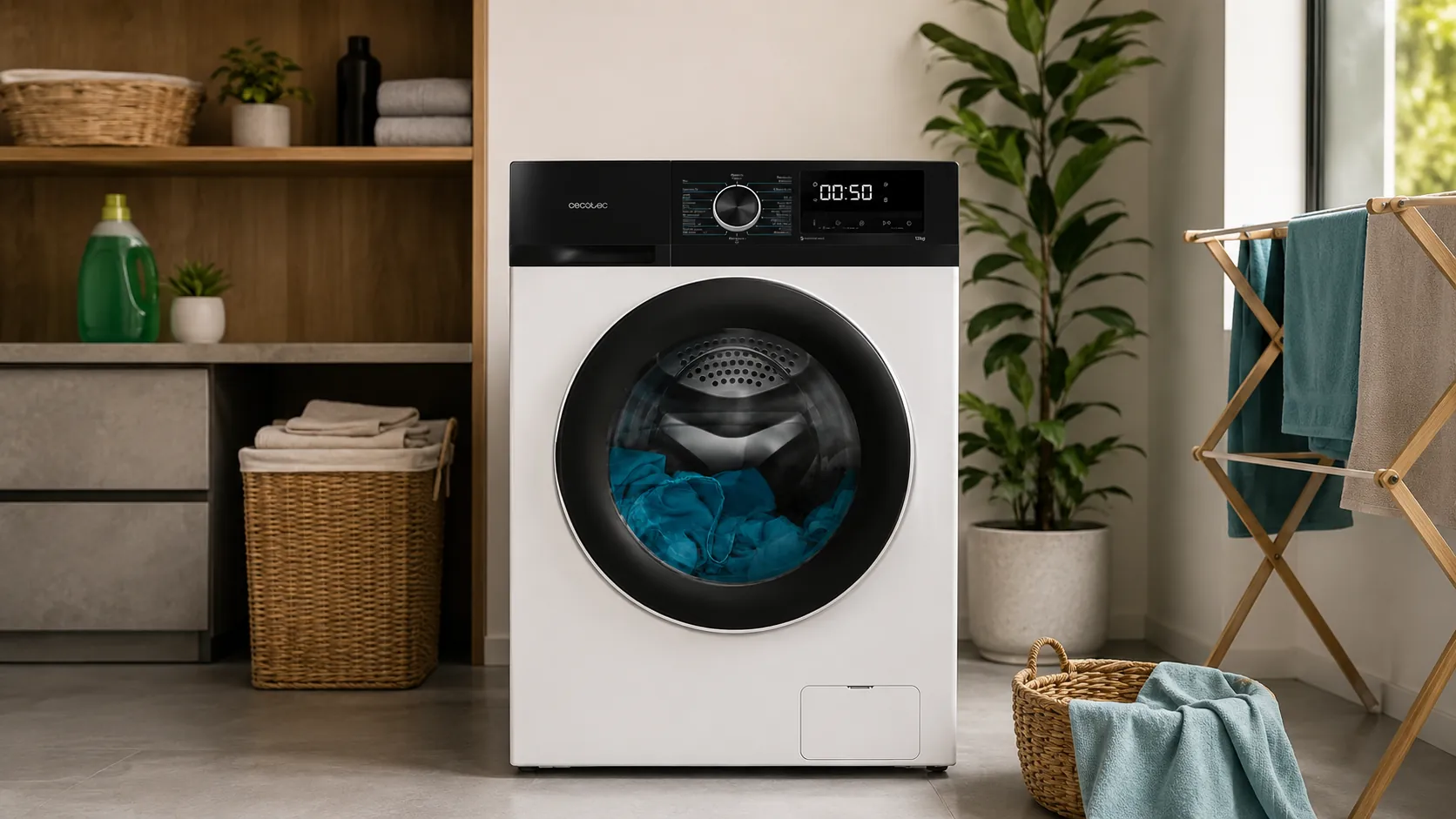 Cecotec Bolero DressCode 12500 Inverter, lavadora de 12 kg