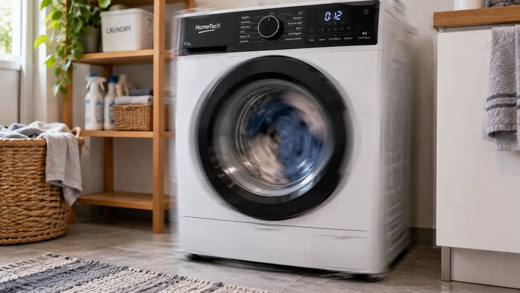 Lavadora vibrando de forma excesiva durante el centrifugado