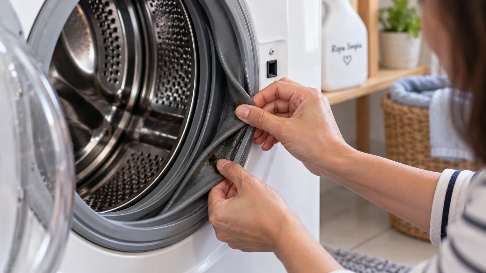 La lavadora huele mal o deja la ropa con olor: causas y soluciones